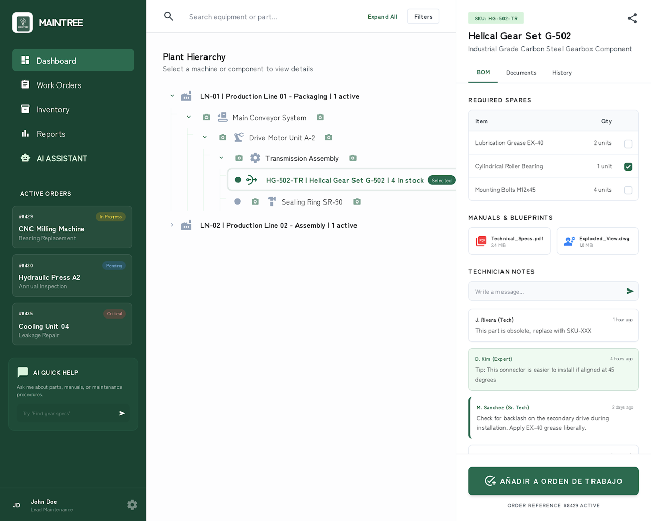 Maintree Dashboard 1